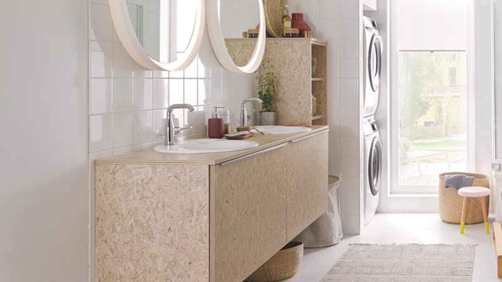 Une salle de bains en OSB