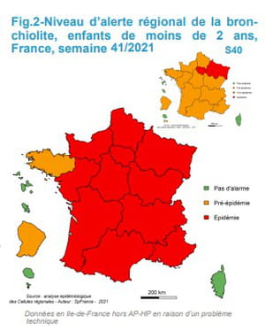 carte bronchiolite épidémie France