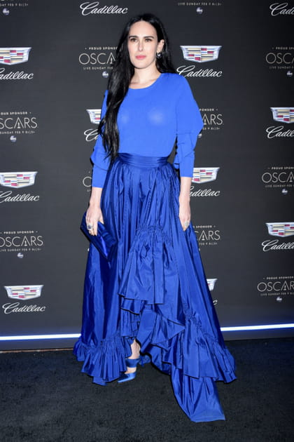 Rumer Willis en look bleu