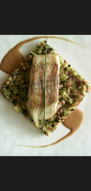 Lieu noir aux courgettes