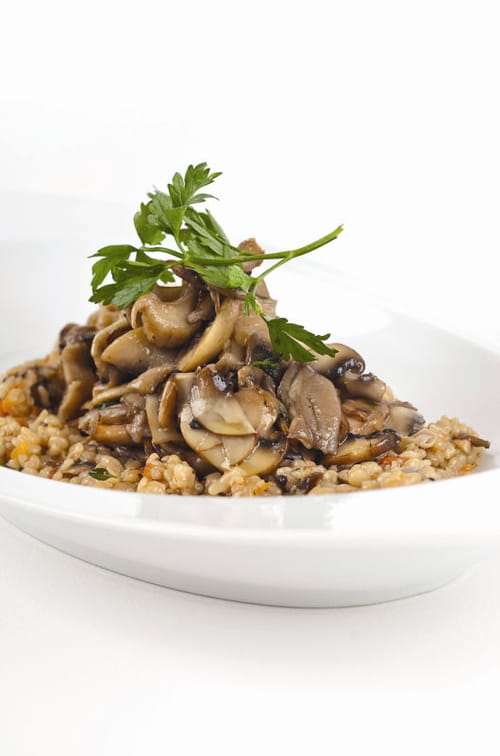 Cuscos de Bragança aux champignons sautés