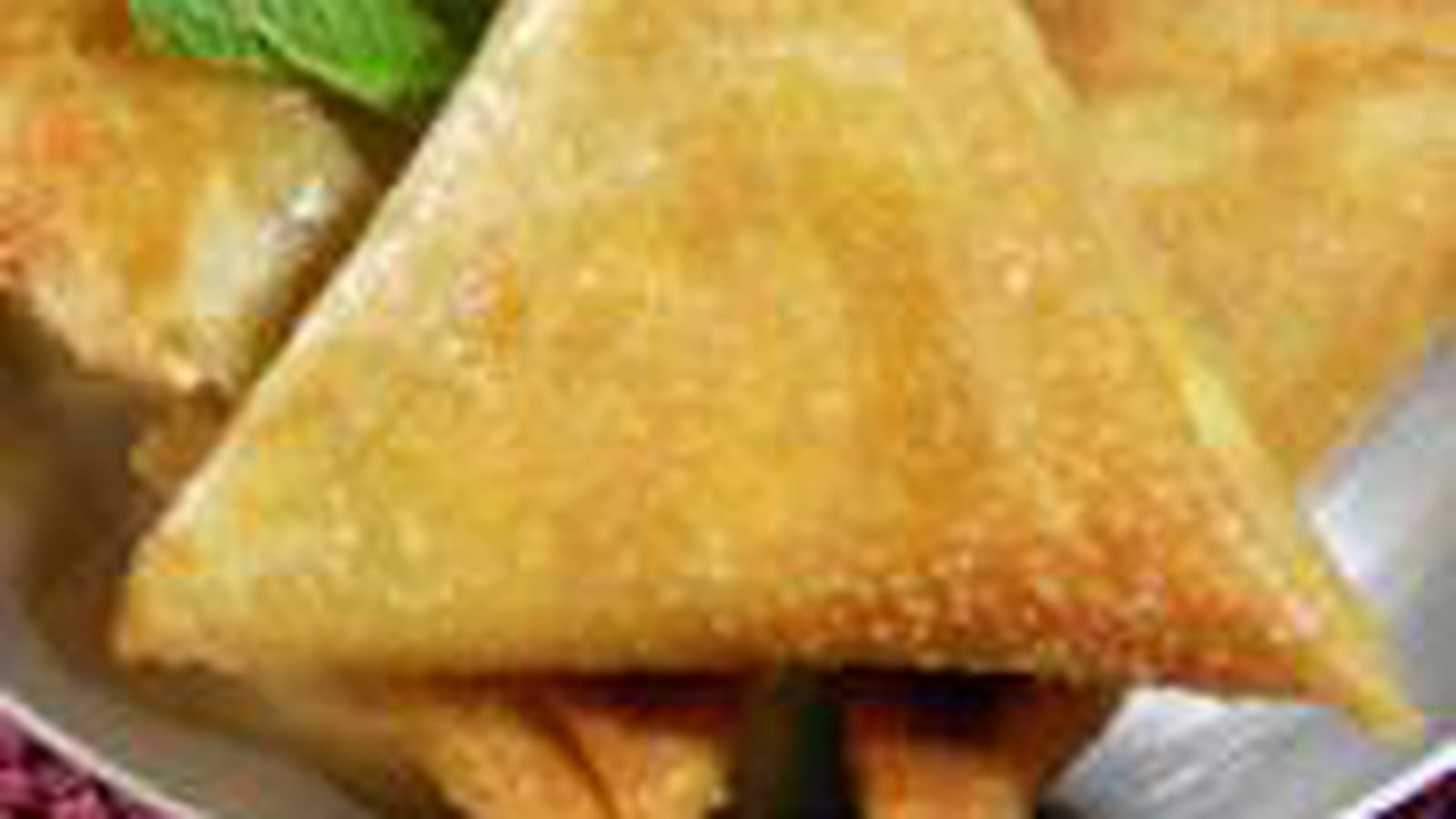 Samoussa carotte feta menthe