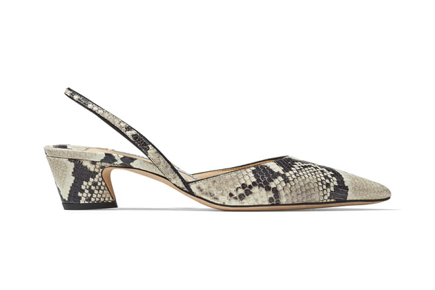 Slingbacks "K-slingback" de Jimmy Choo x Kaia Gerber
