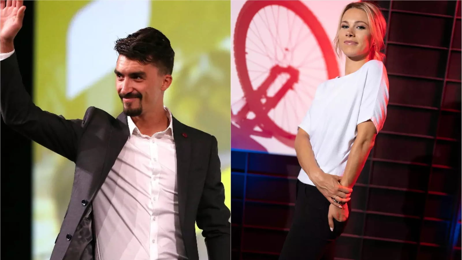 Marion Rousse et Julian Alaphilippe