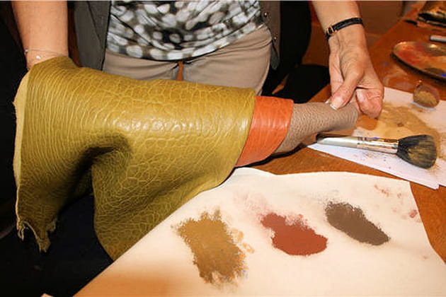 Des teintes uniques sur des cuirs délicats