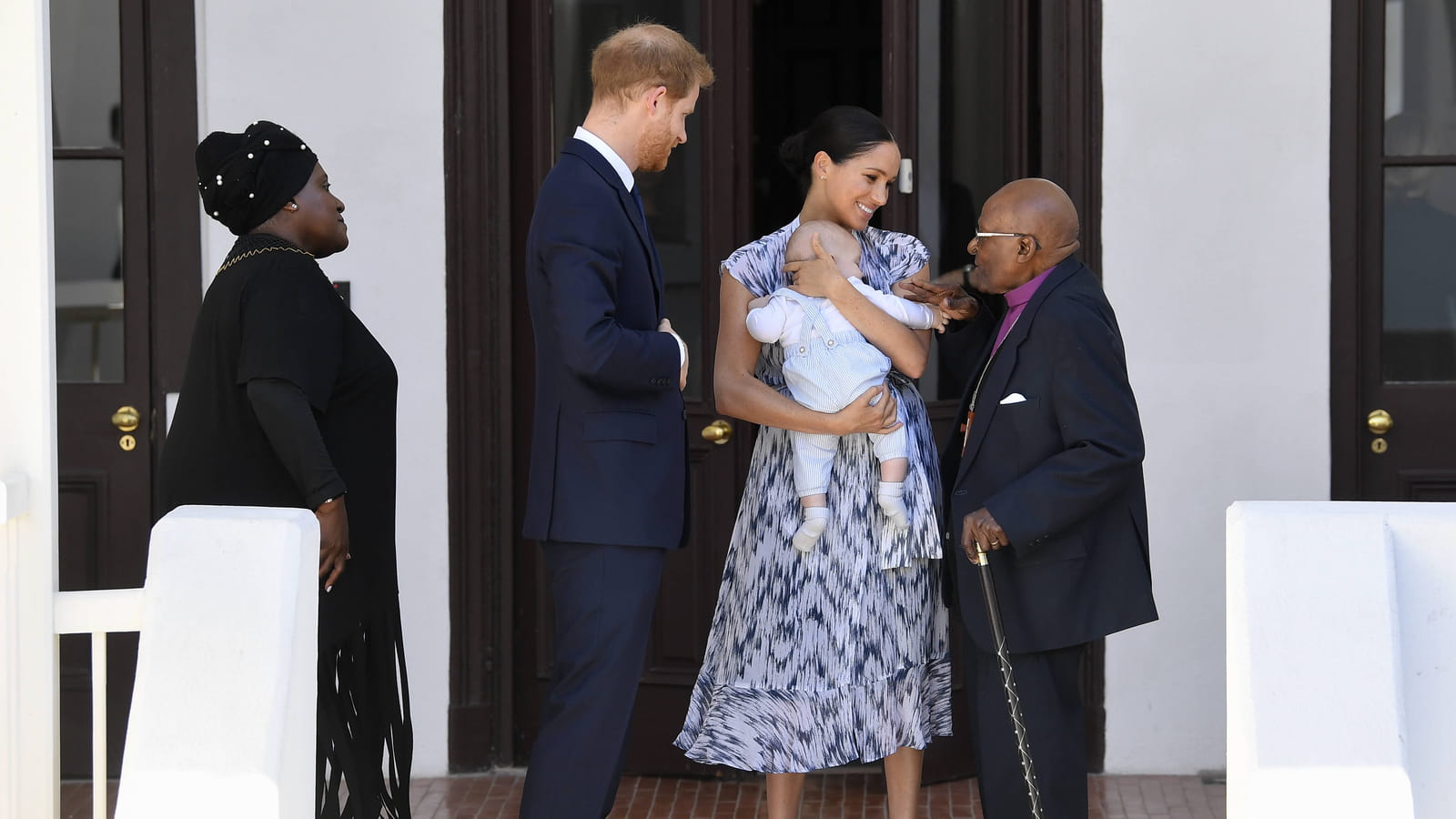 Prince Harry, Meghan Markle, Archie et Desmond Tutu.