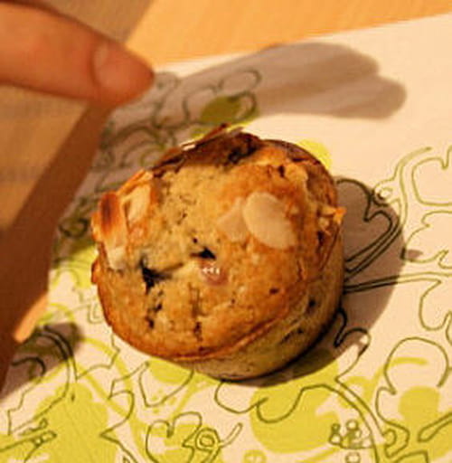 Muffins à la framboise et au chocolat blanc