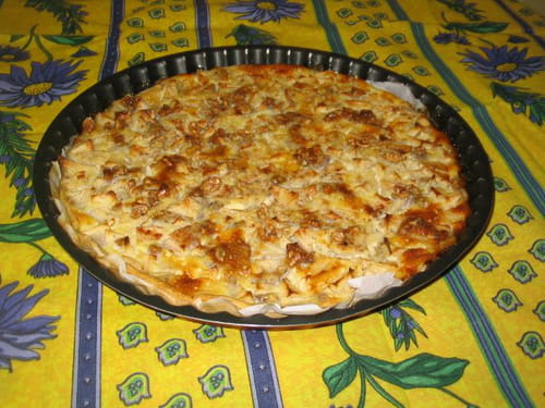 Tarte d'hiver pommes et noix