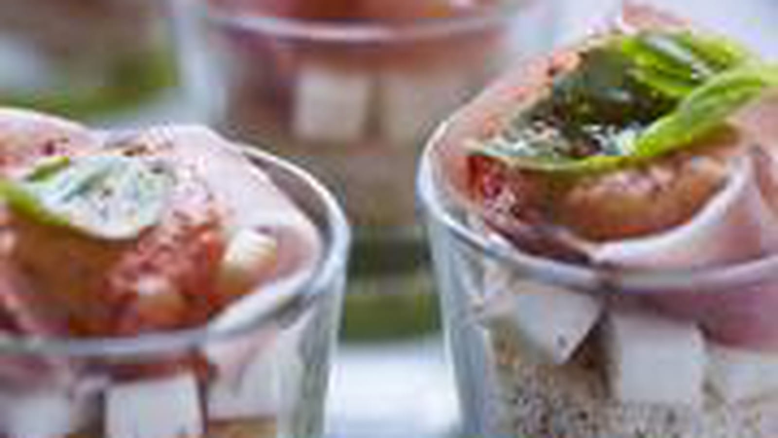 Tomate-mozzarella au jambon cru revisitée