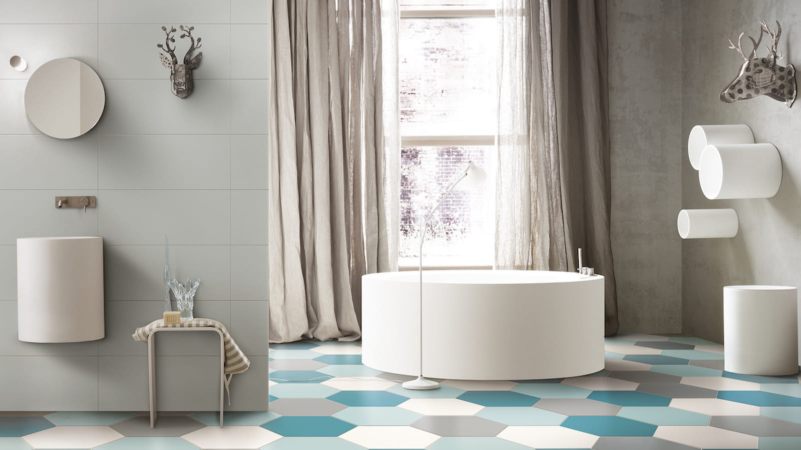 Carrelage forme hexagonale