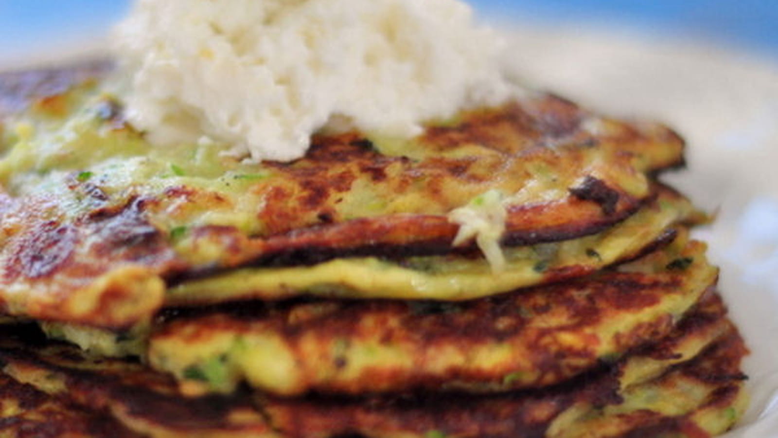 Galettes de courgettes à l’Ossau Iraty