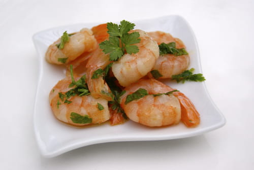 Crevettes marinées à l'huile d'olive et au citron