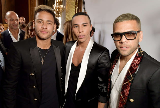 Neymar, Olivier Rousteing et Daniel Alves