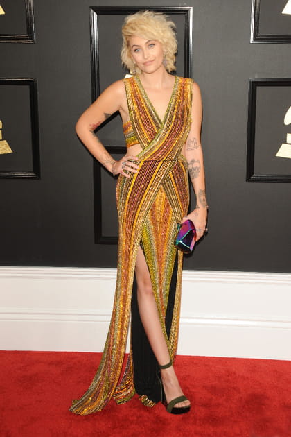 Paris Jackson en robe crois&eacute;e