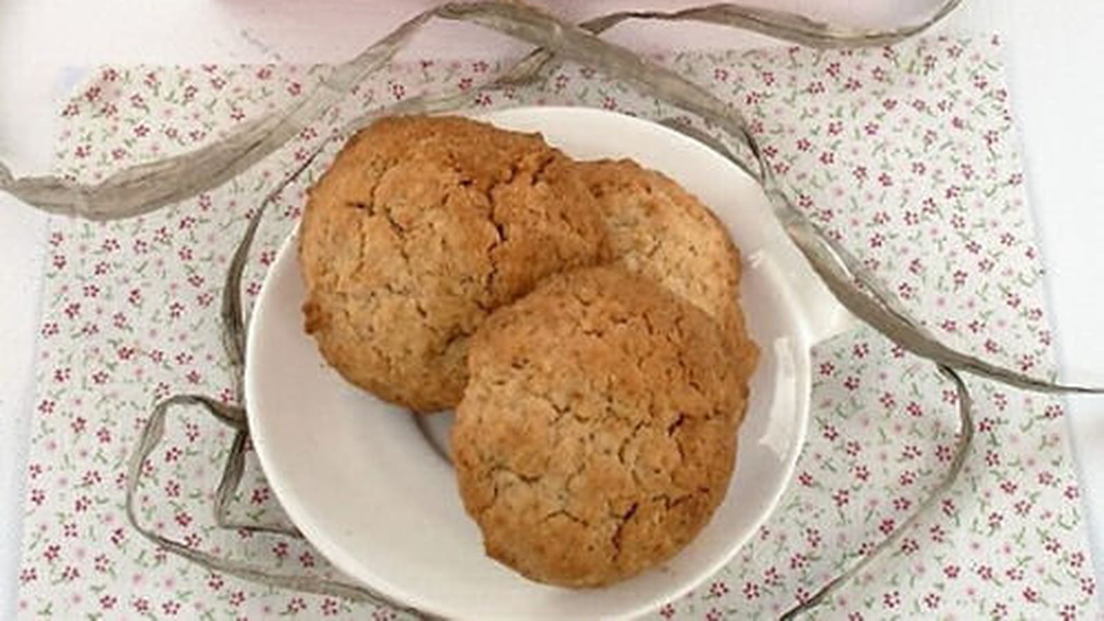 Cookies banane et flocons de millet, sans oeufs et sans gluten