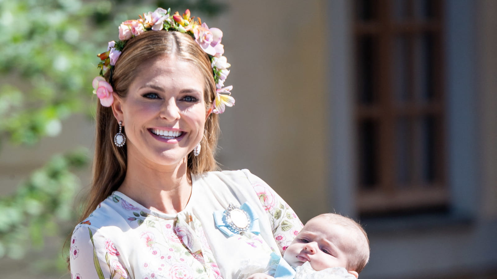 La couronne de fleurs de la Princesse Madeleine de Suède