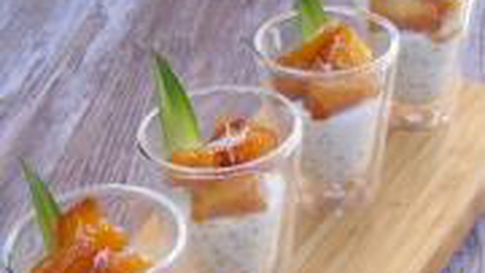 Ananas au miel, perles de coco