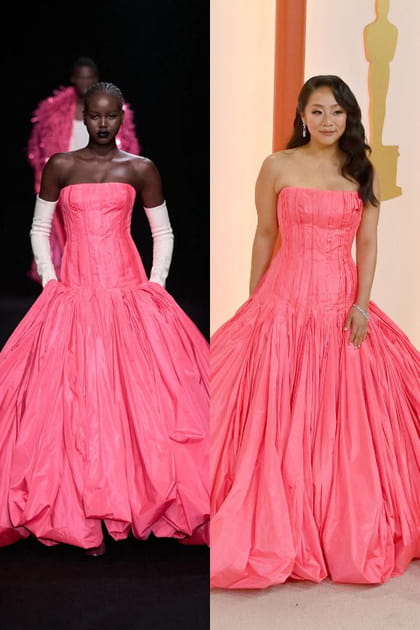 D&eacute;fil&eacute; Valentino haute couture printemps-&eacute;t&eacute; 2023&nbsp;vs Stephanie Hsu en 2023