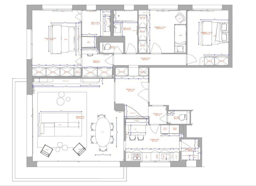 Le plan apr&egrave;s travaux
