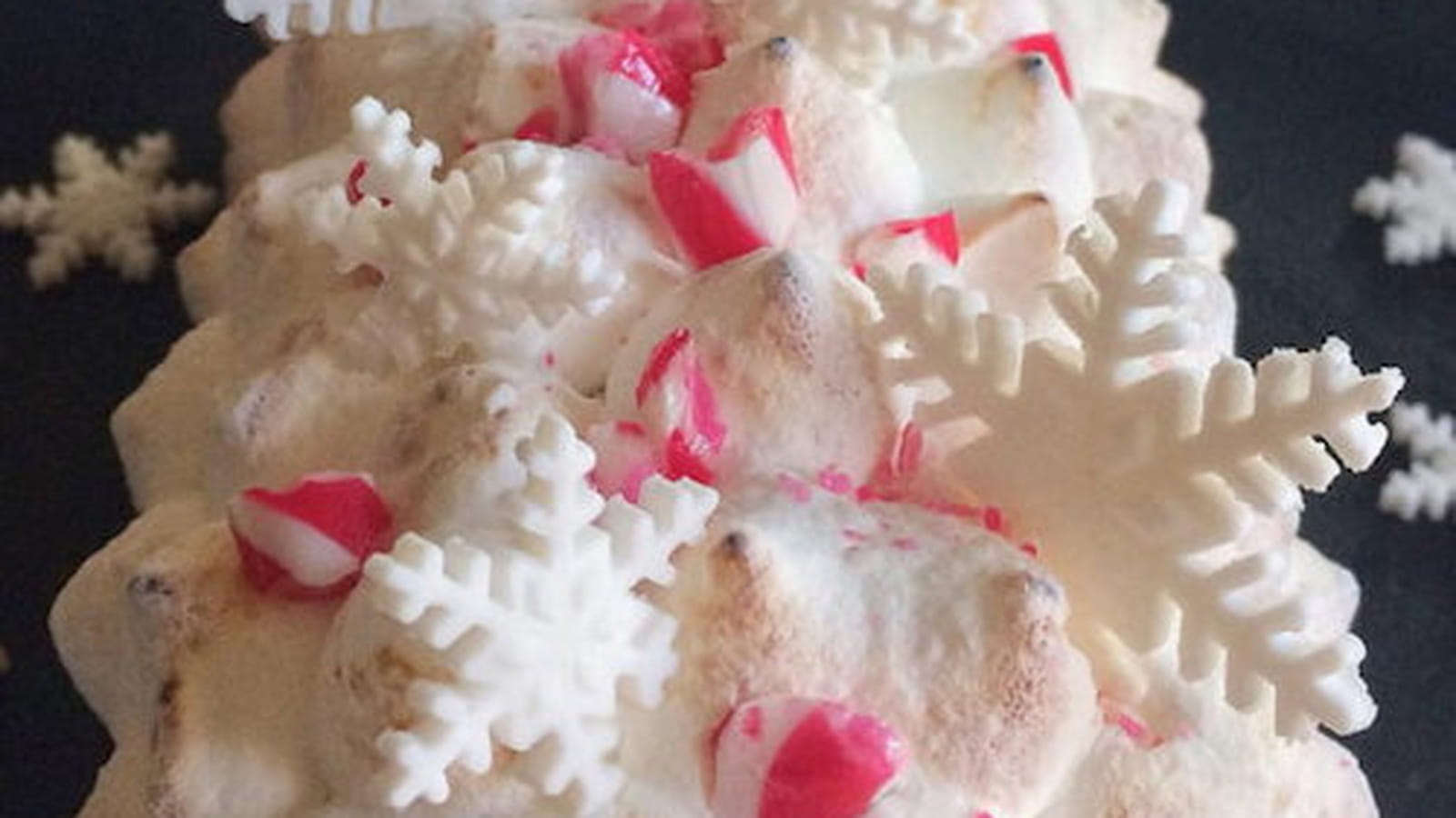 La Bûche de Noêl surprenant Rose et Litchi