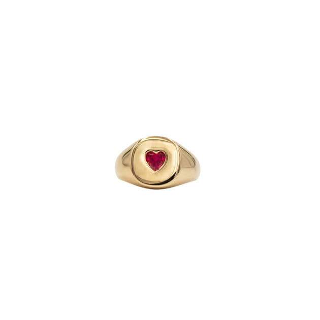 Bague C&oelig;ur Rose, Sigal