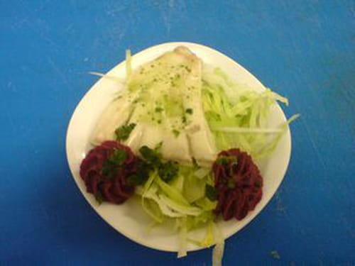 Chaud froid de volaille, purée haricots rouges
