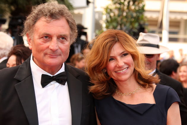 Avec son mari Patrick Rotman, au Festival de Cannes en 2011