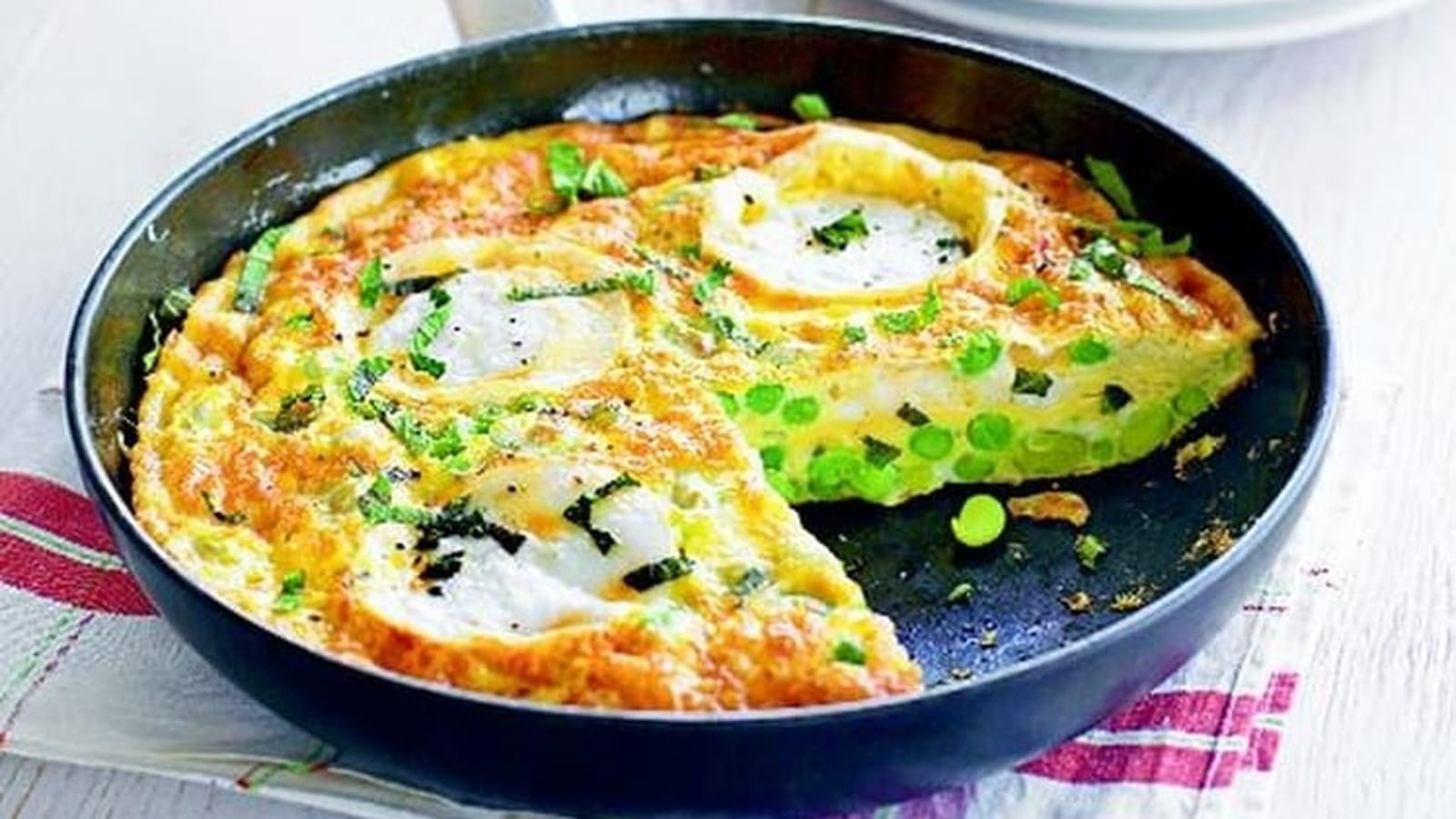Frittata petits pois