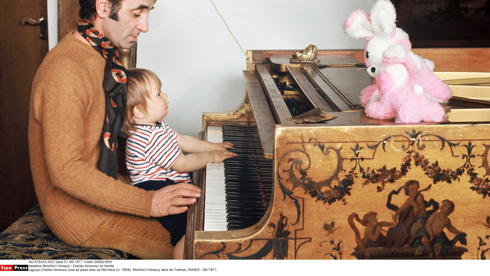 Au piano en 1971