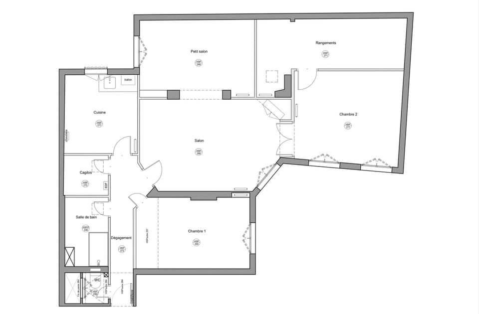 Le plan avant travaux