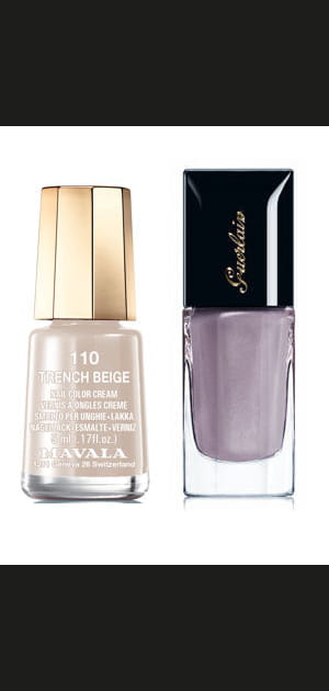 Vernis beige mat et bois de rose