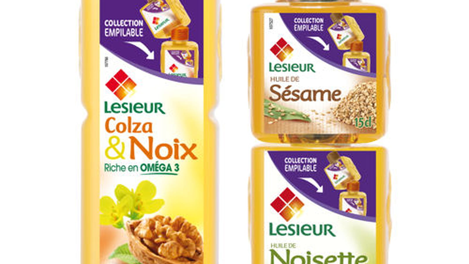 Huile de colza et noix de Lesieur