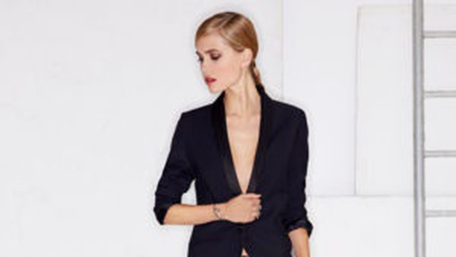 Tailleur-pantalon marine et noir de Pimkie