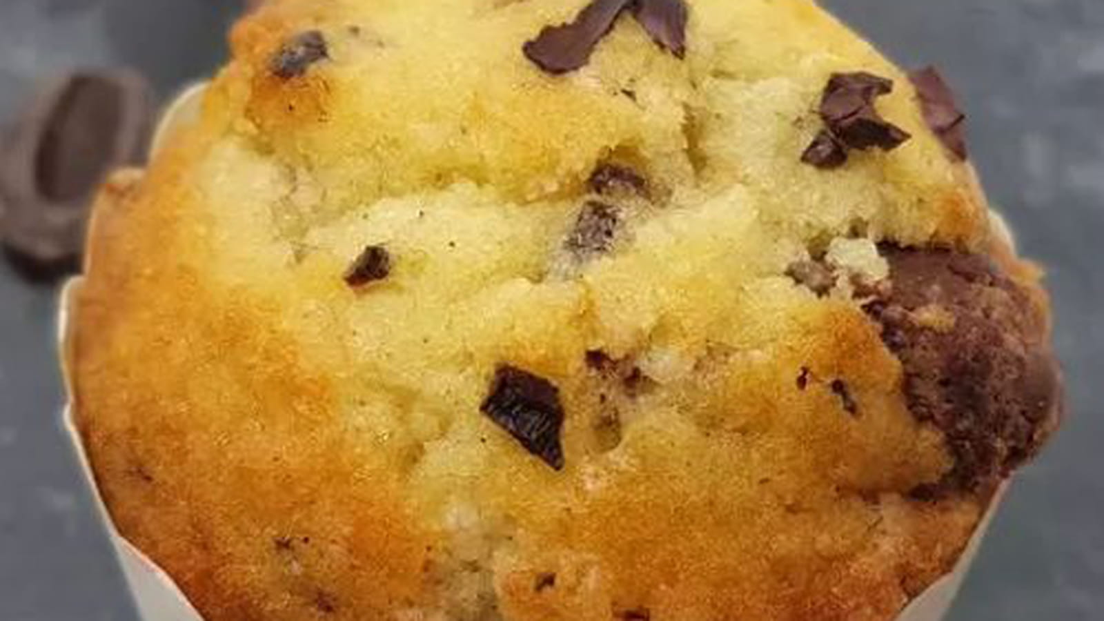 Muffins chocolat au lait et grué de cacao