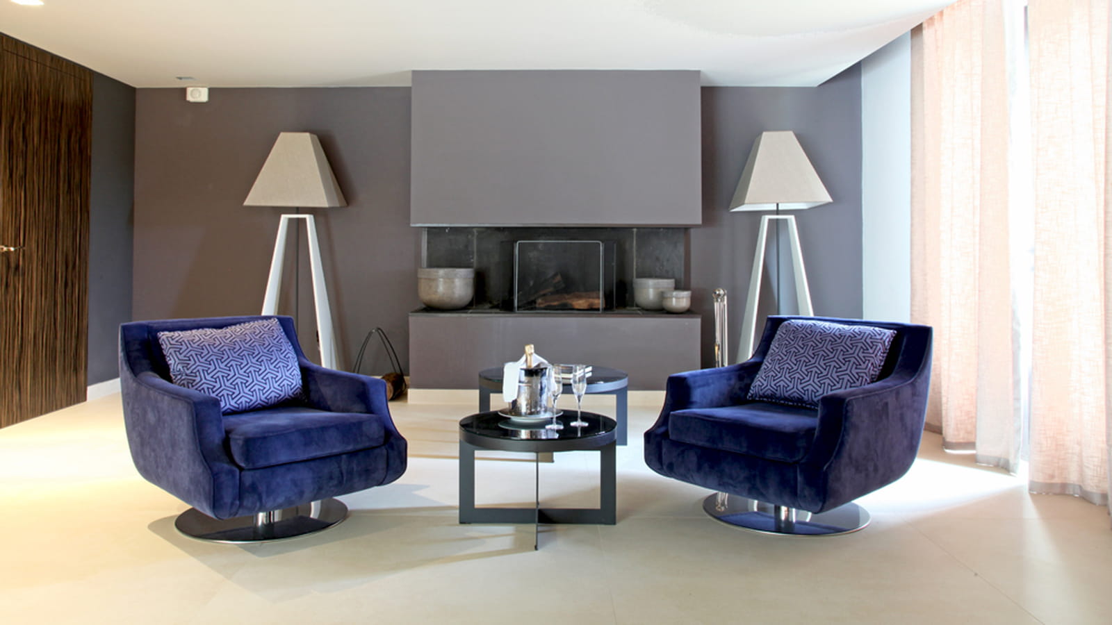 Fauteuil en velours