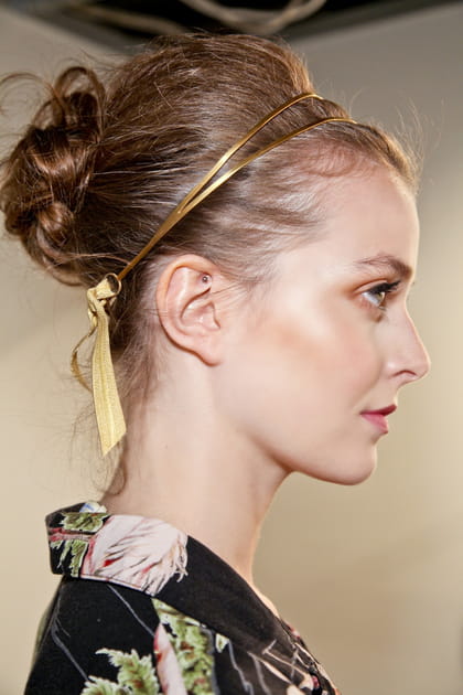 Chignon ondul&eacute;