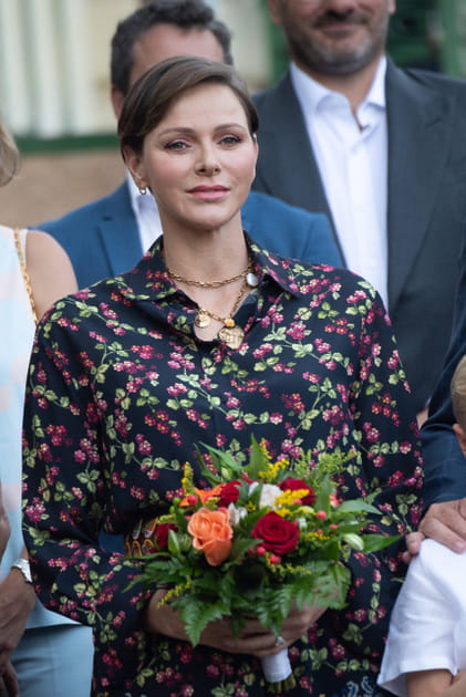 Charlene de Monaco, élégante lors du pique-nique "U Cavagnëtu"