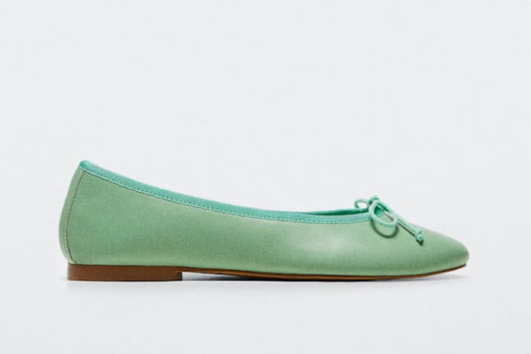 ballerines vertes femme