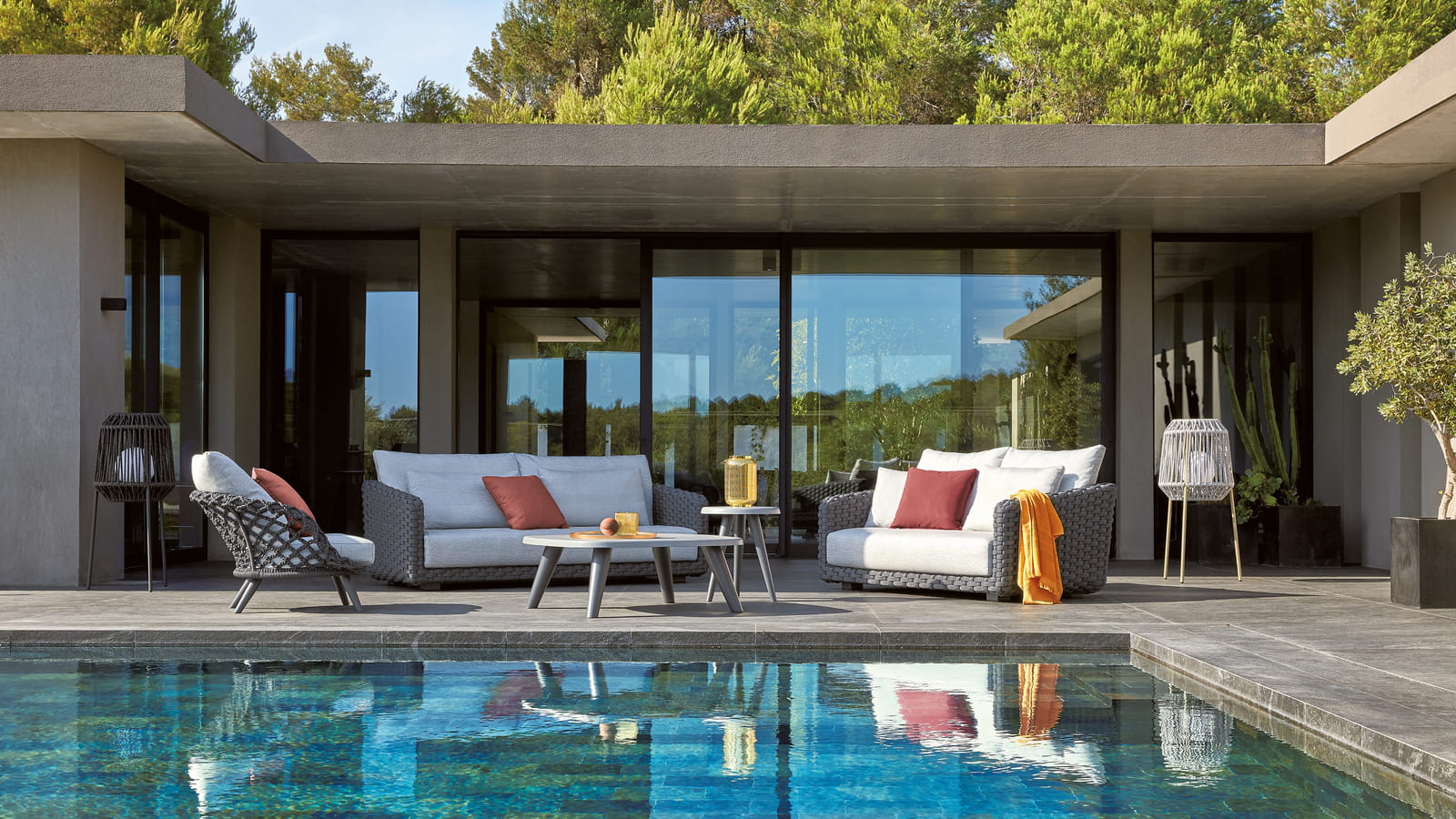 Salon de jardin en aluminium 
