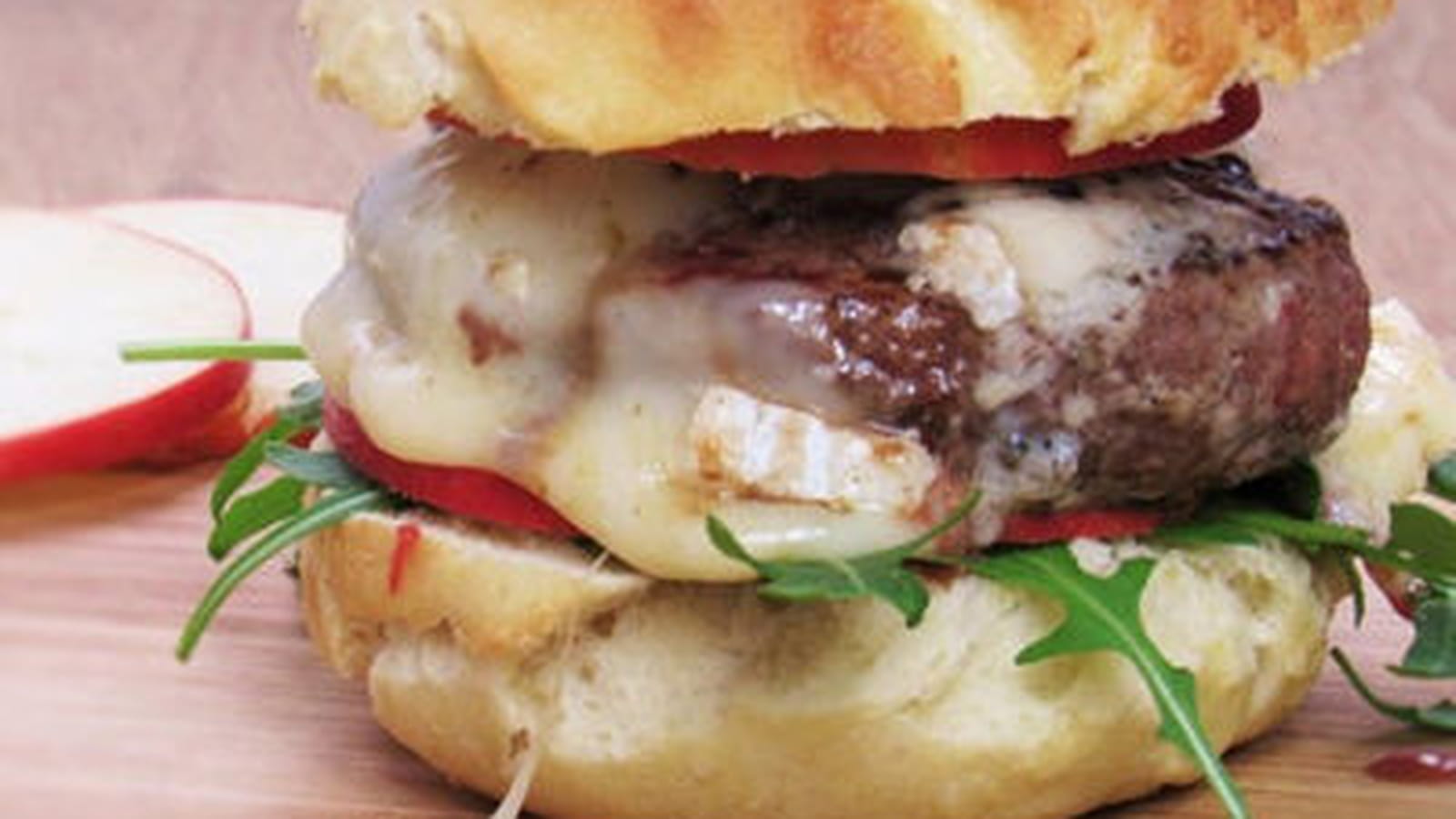Burgers brie et pomme