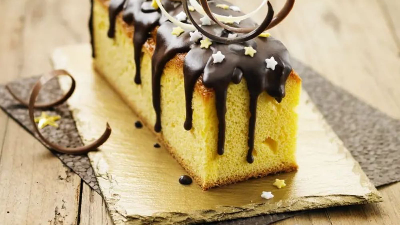 Bûche express cœur caramel