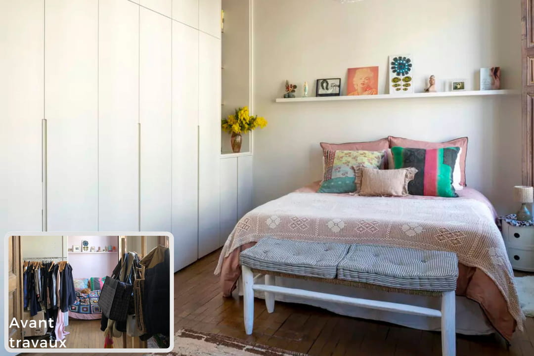 charm of the old preserved, bohemian decor and storage to boot