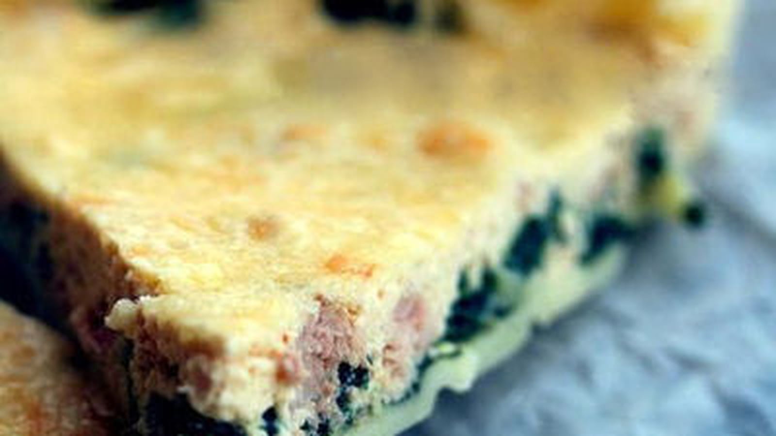 Tarte au thon et aux pousses d'épinard