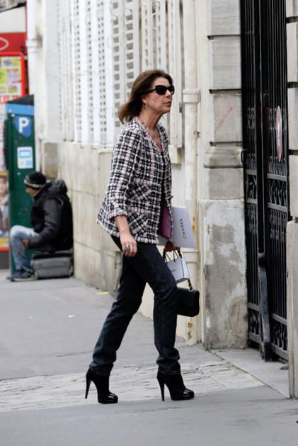 Caroline de Monaco en veste en tweed