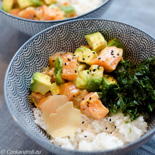 Poke Bowl au saumon et avocat