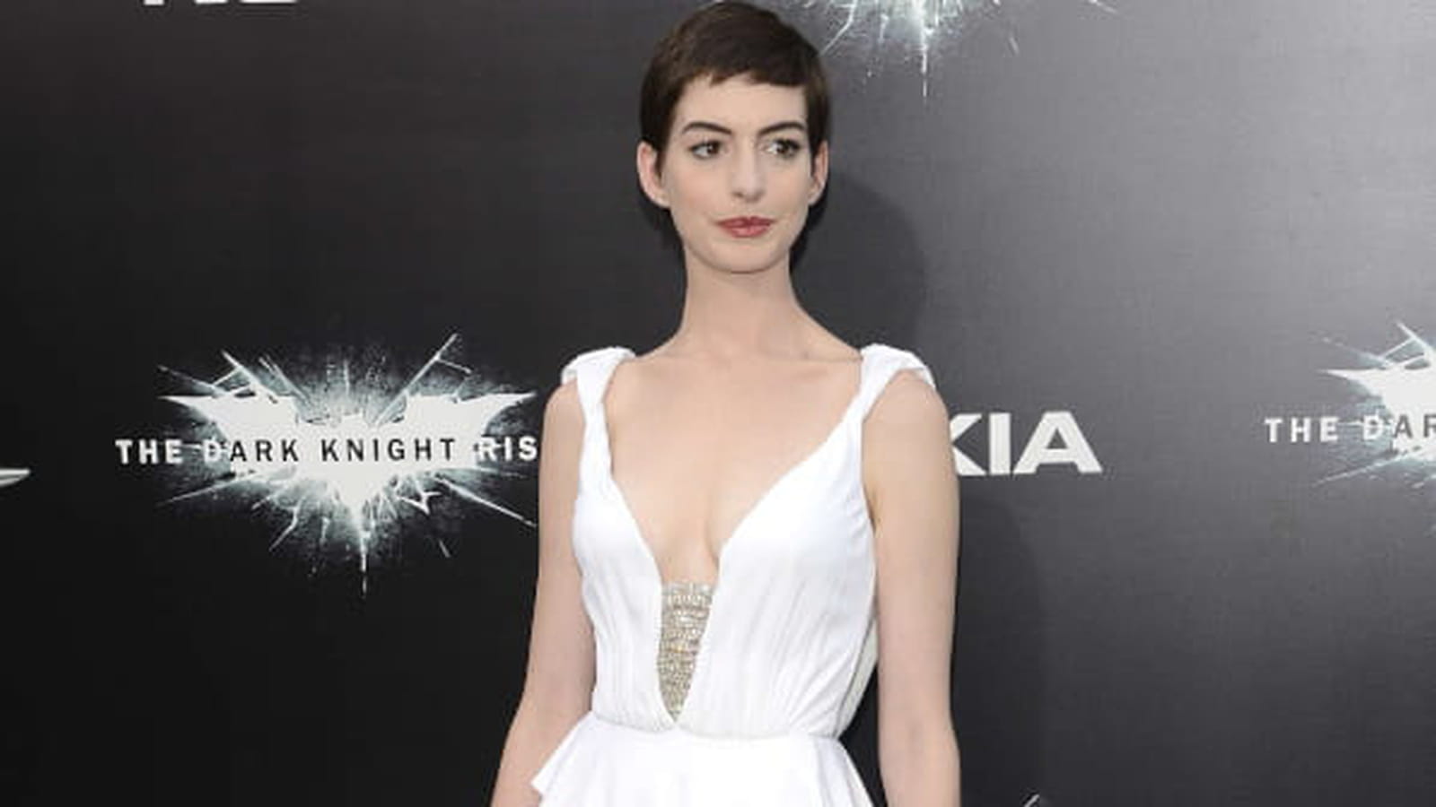 Anne Hathaway le 16 juillet 2012