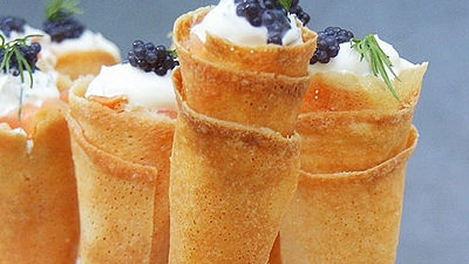 Amuse-bouche en cornet