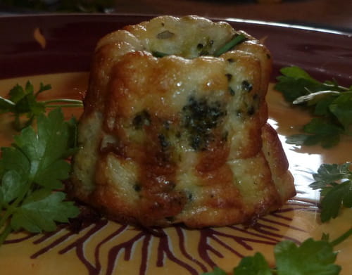 Petits soufflés de brocolis au chèvre