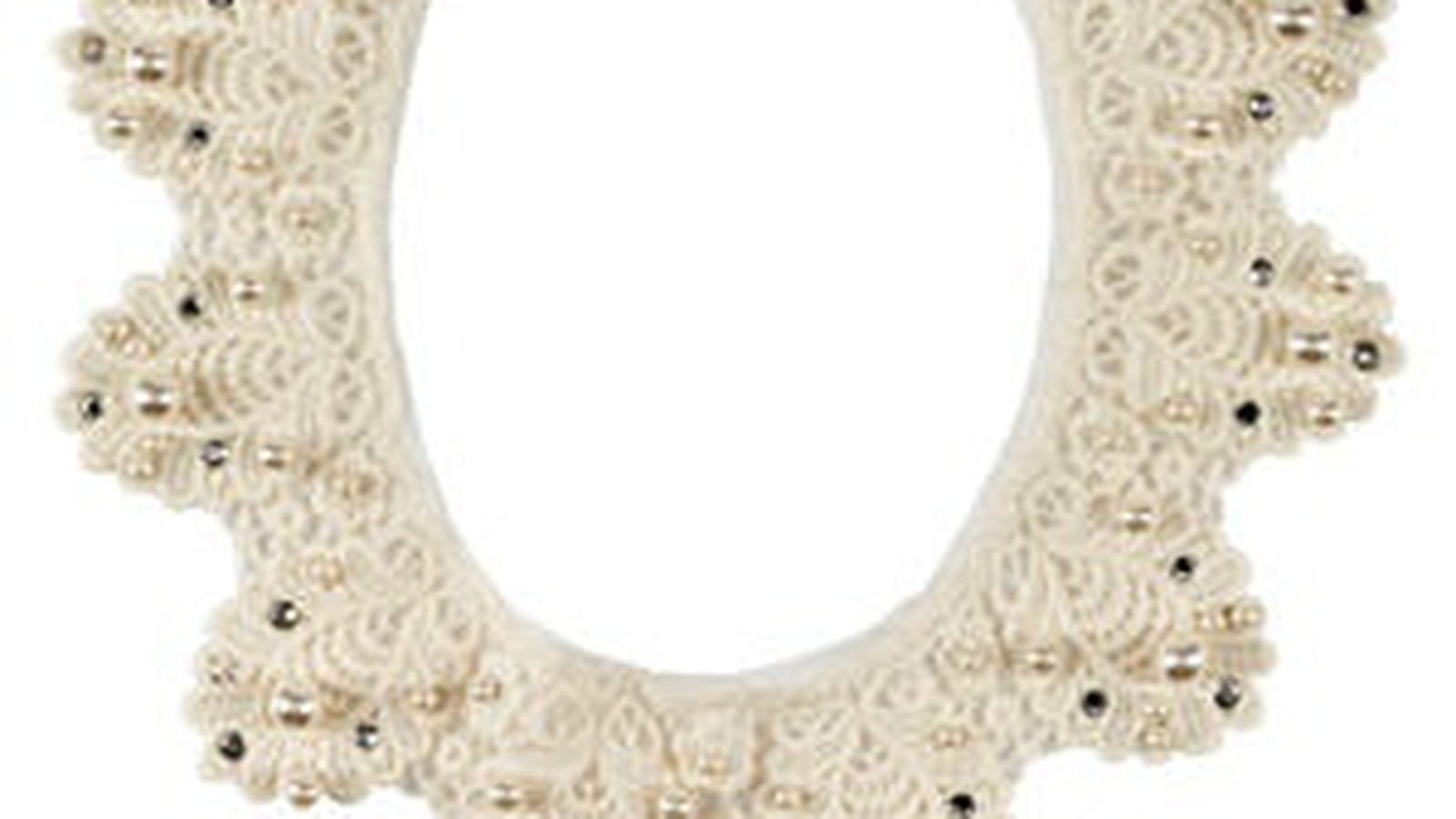 Collier col en dentelle brodée de 120 % Lino