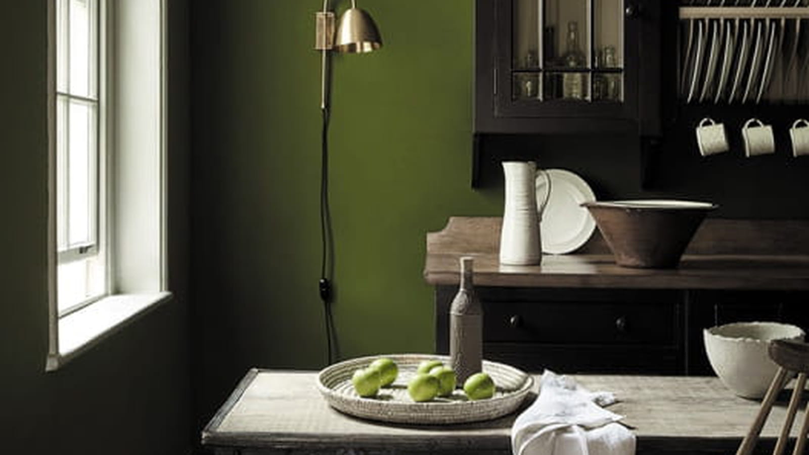 Murs vert kaki 